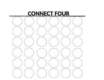 Printable Connect 4 Board