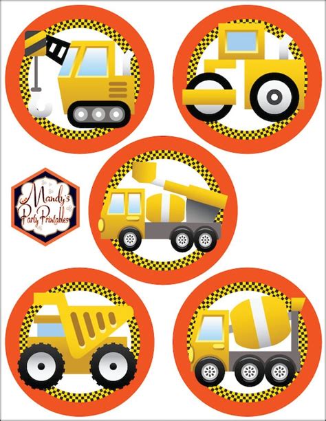 Printable Construction Stickers