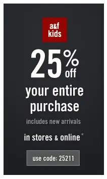 Printable Coupons For Abercrombie