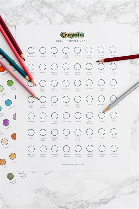 Printable Crayola Color Chart: A Guide To Colorful Creativity