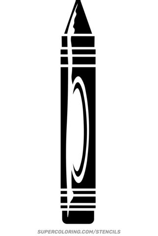 Printable Crayon Stencil