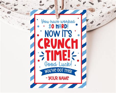 Printable Crunch Gift Tag