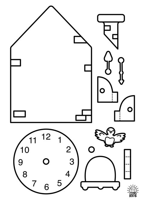 Printable Cuckoo Clock Template