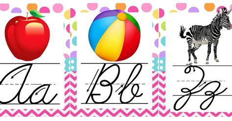 Printable Cursive Letters For Classroom Display