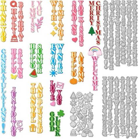 Printable Custom Die Cuts Words