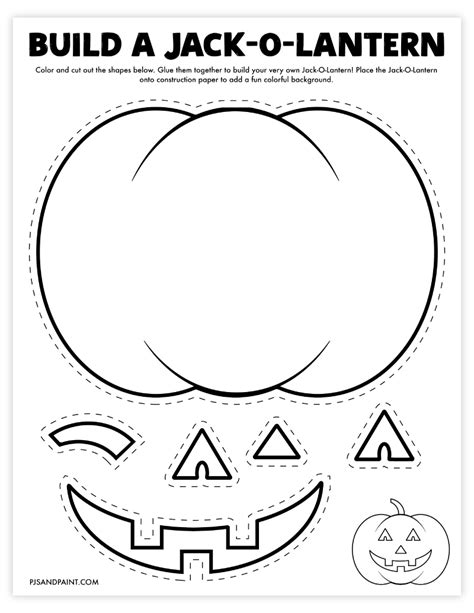 Printable Cut Out Jack O Lantern