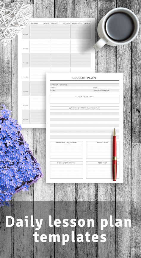Printable Daily Lesson Planner