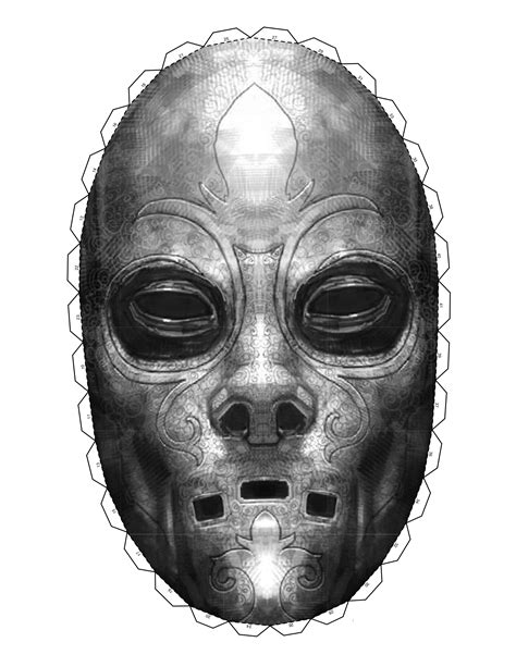 Printable Death Eater Mask