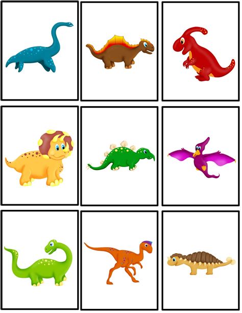 Printable Dinosaur Match Game