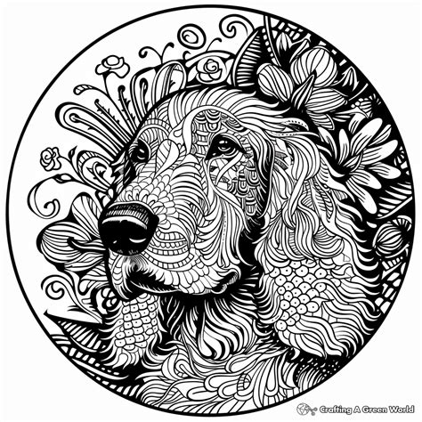 Printable Dog Mandala