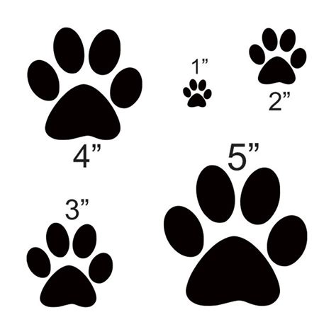 Printable Dog Print Stencil