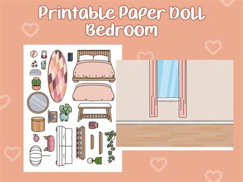Printable Dollhouse Bed