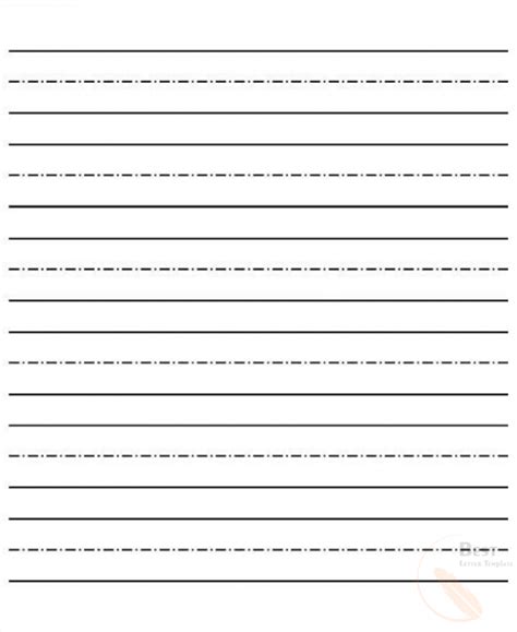 Printable Dotted Writing Paper