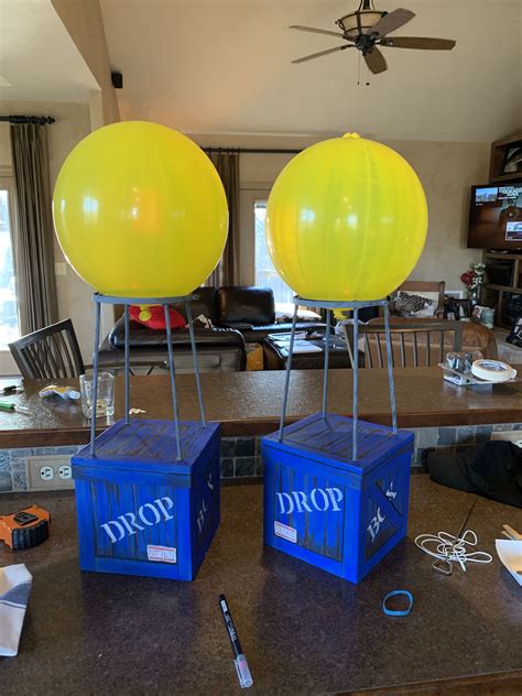 Printable Drop Box With Balloon