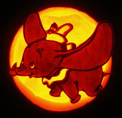 Printable Dumbo Pumpkin Stencil
