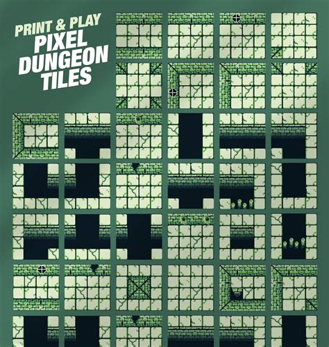 Printable Dungeon Tile Graphic