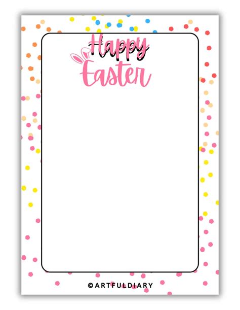 Printable Easter Notes Blank