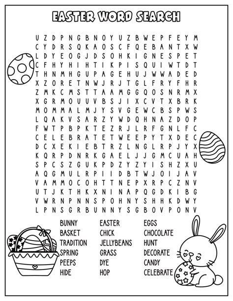 Printable Easter Worksheets For Teens