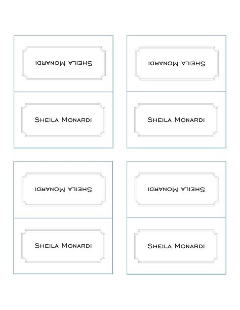 Printable Editable Name Place Cards