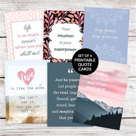 Printable Encouragent Quote Cards