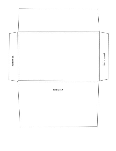 Printable Envelope From A4 Sheet Paper Template