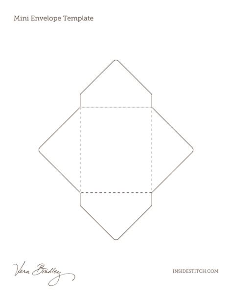 Printable Envelope Template Mini