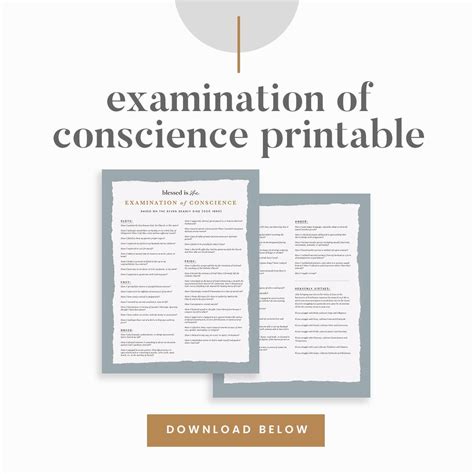 Printable Examination Of Conscience For Adults