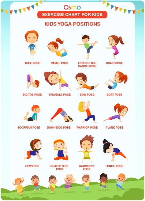 Printable Exercise Chart For Kids