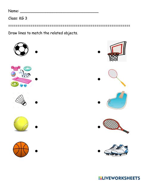 Printable Exercise For Kindergarten