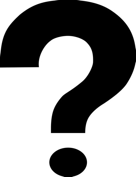 Printable Extra Large Question Mark
