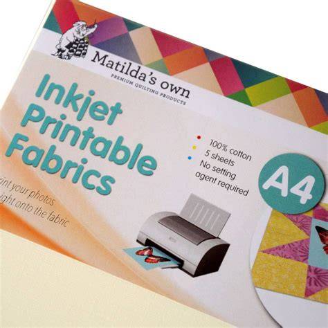 Printable Fabric Label Sheets