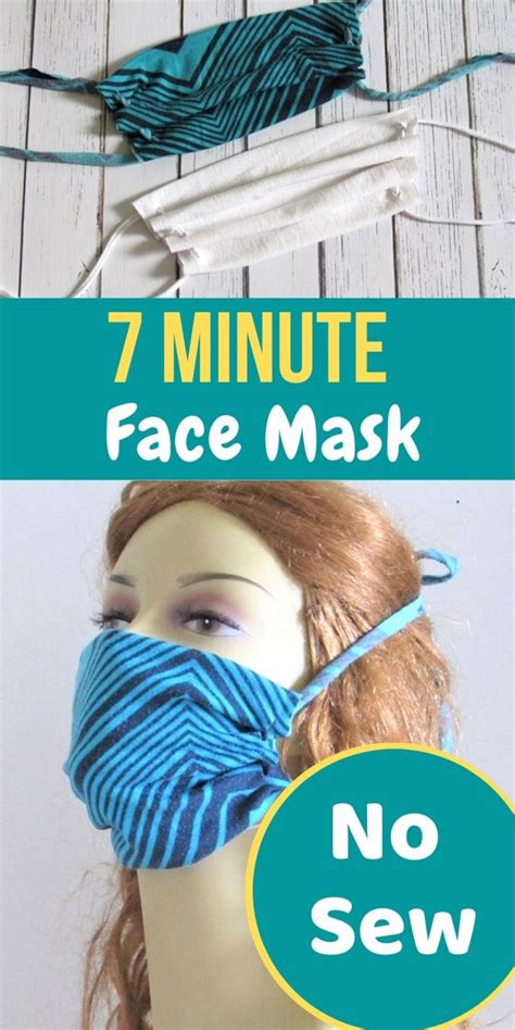 Printable Face Mask Pattern No Sew