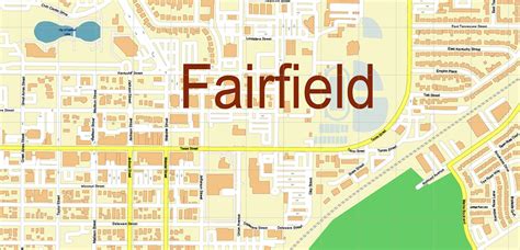 Printable Fairfield Country Map