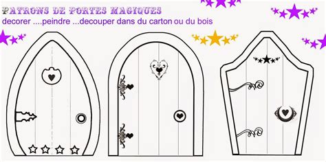 Printable Fairy Door Template