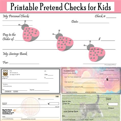 Printable Fake Blank Checks
