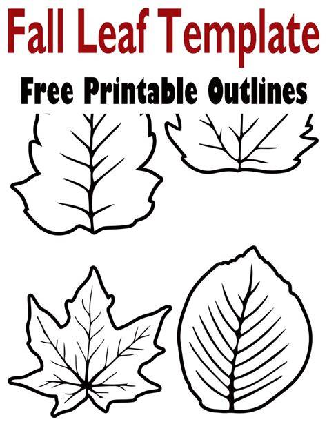 Printable Fall Leaves Images Template