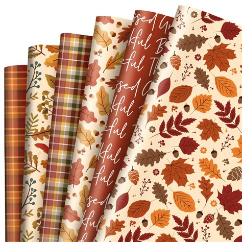 Printable Fall Wrapping Paper