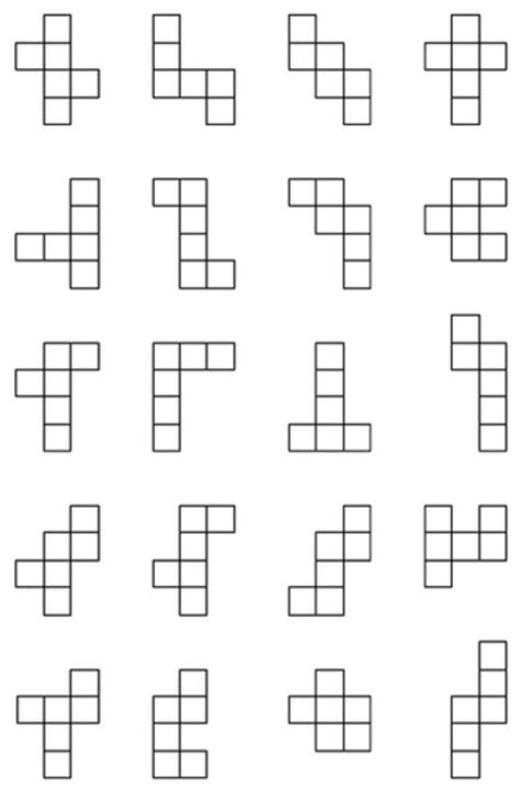 Printable False Nets For Cubes