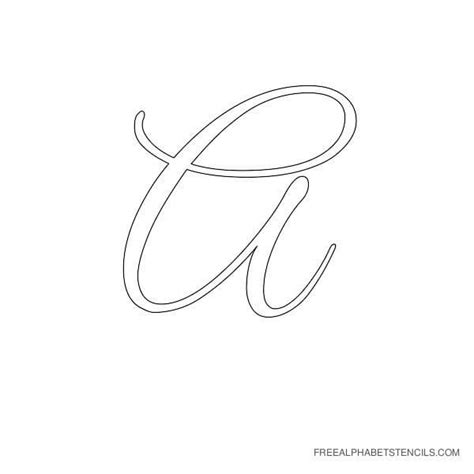 Printable Fancy Cursive Stencils