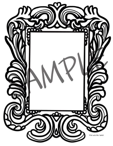 Printable Fancy Picture Frames