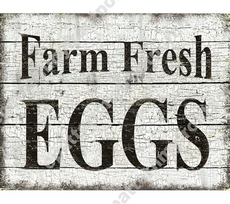 Printable Download Farm Fresh Eggs Cottage Beach or Etsy Farm fresh