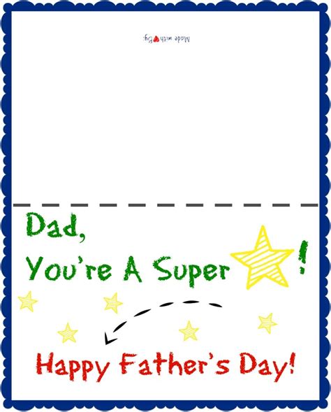 21 Best Printable Fathers Day Cards Dad Will Love! The Mummy Front
