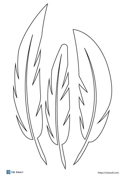 Printable Feather Template Free