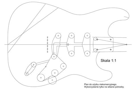 Printable Fender Stratocaster Body Template