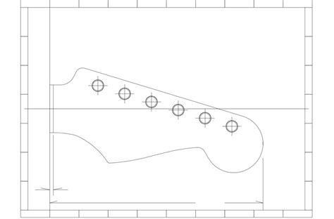 Printable Fender Stratocaster Headstock Template
