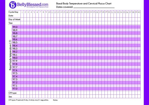 Printable Fertility Chart