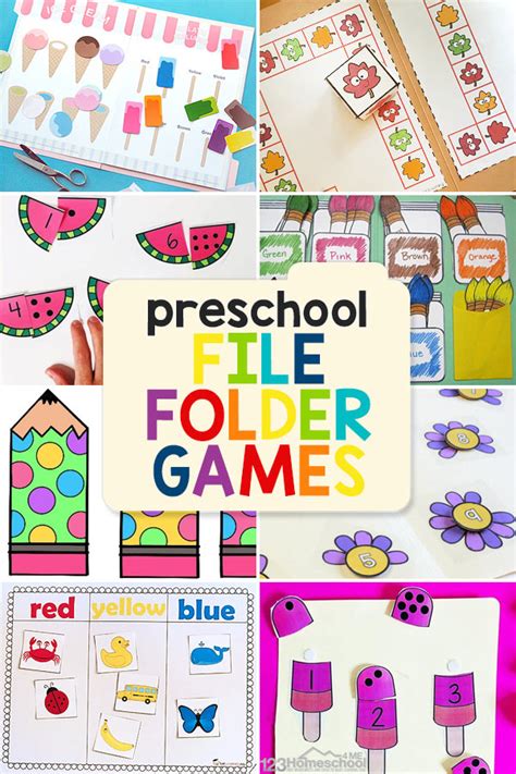 Printable File Folder Game