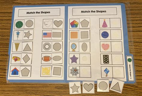 Printable File Folder Matching Activities
