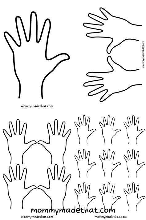 Printable Fill In Handprint