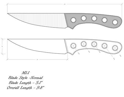 Printable Fillet Knife Template
